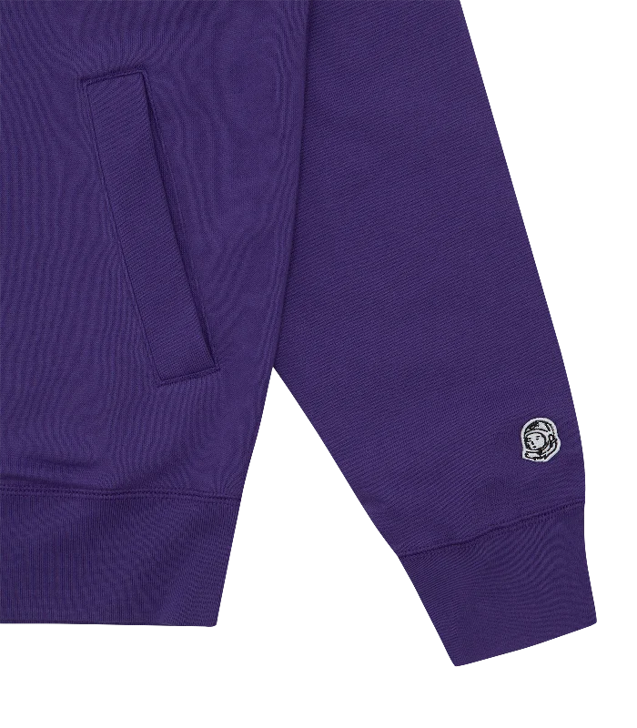 SMALL ARCH LOGO ZIP THROUGH - GRAPE