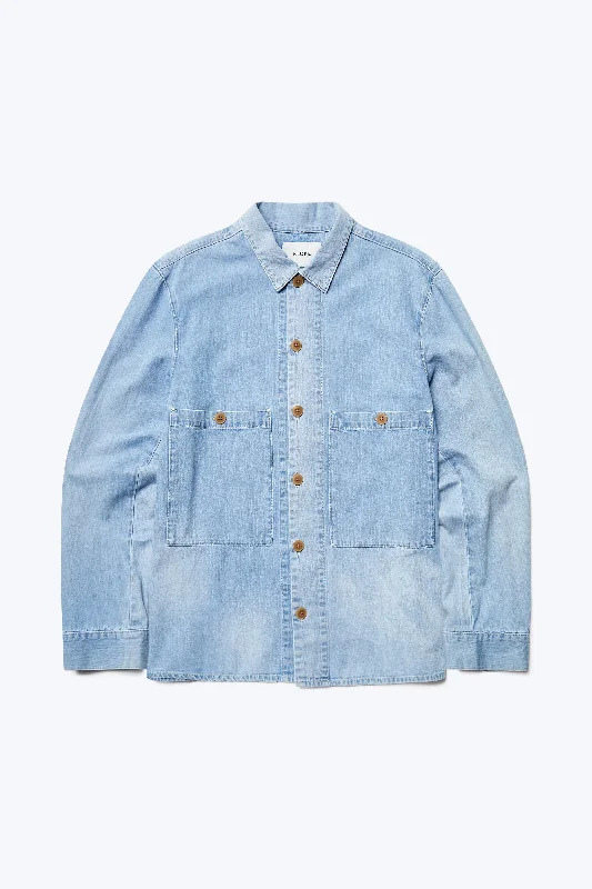 Taberna Denim Overshirt Multi Blue