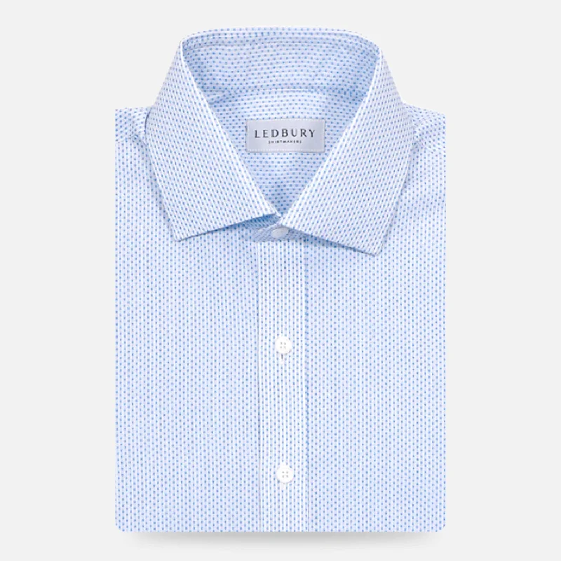 The Light Blue Richlee Dobby Dot Custom Shirt