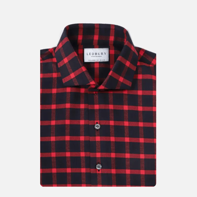 The Red Norwich Brushed Twill Custom Shirt