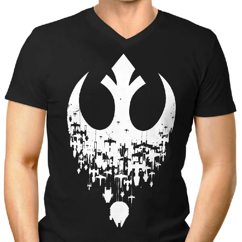 Fractured Rebellion - Men's V-Neck