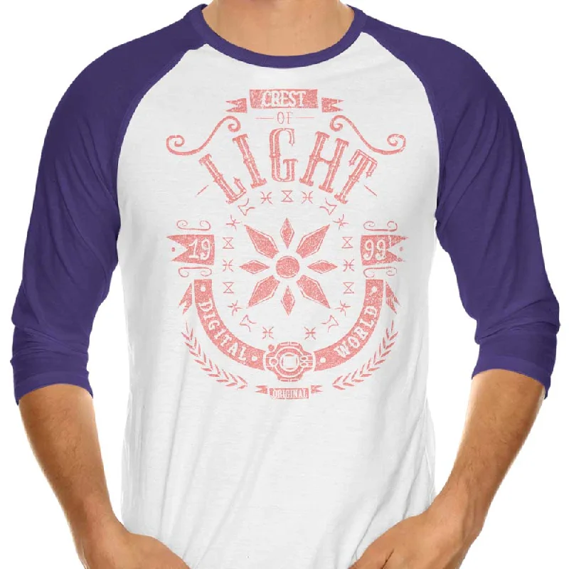 3/4 Sleeve Raglan T-Shirt / Purple / XS