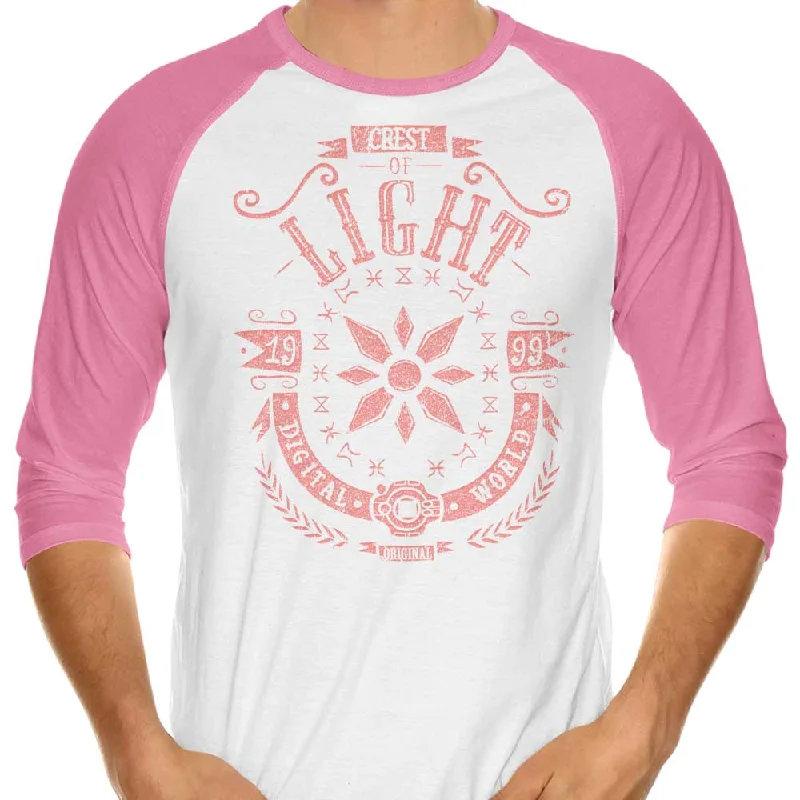 3/4 Sleeve Raglan T-Shirt / Pink / XS