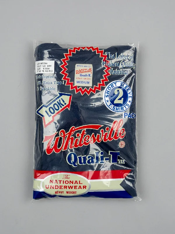 Whitesville Tubular T-Shirt Navy (2 Pack)