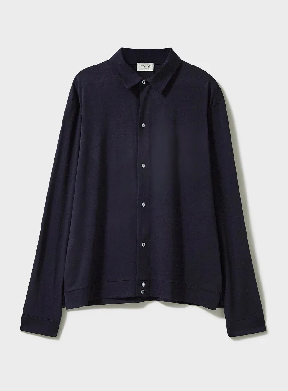 ZQ Merino Wool Jersey Navy Shirt